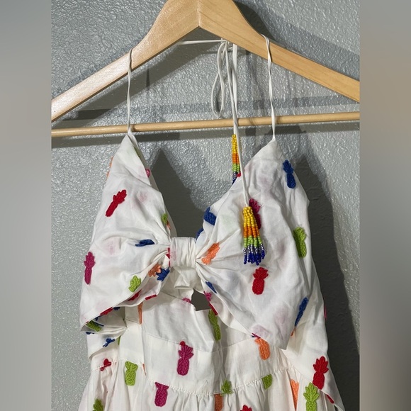 Farm Rio Anthropologie Pineapple Dress - Size M - Picture 3 of 8